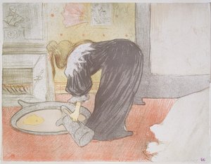 ವುಮನ್ ಅಟ್ ದಿ ಟಬ್, 1896 ಟರ್ಕ್ by Henri de Toulouse Lautrec